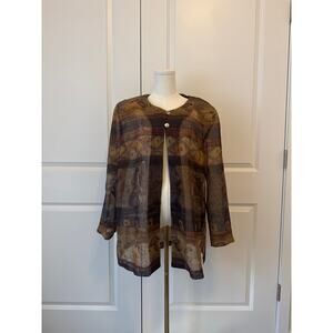 Forrest Fairy Goblin Sheer Sweater Top Shoulder Pads Cottagecore Campcore